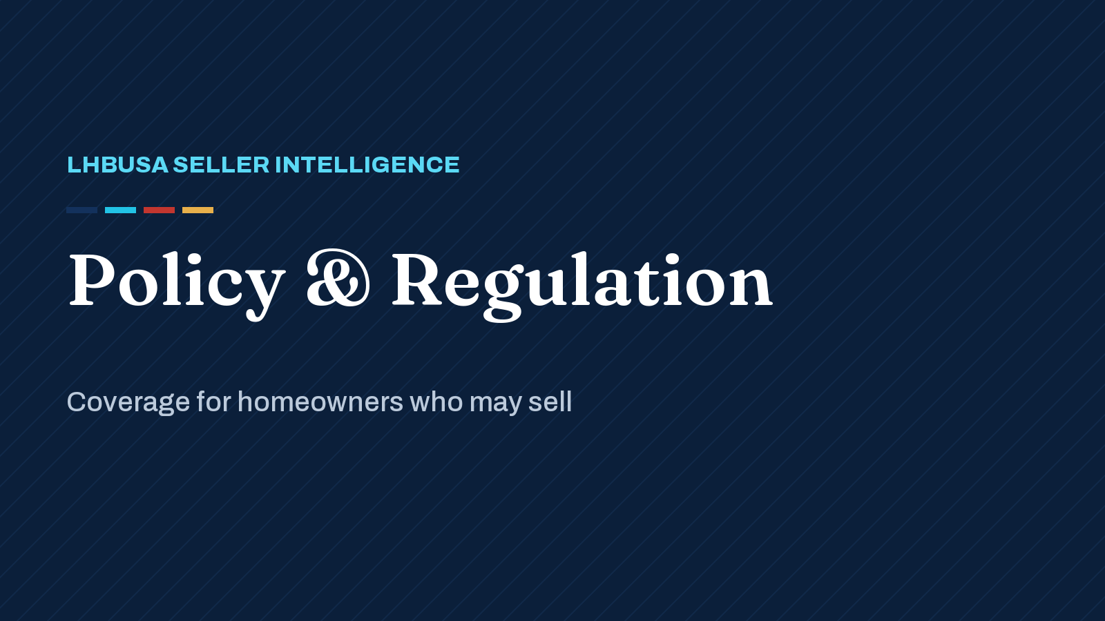 LHBUSA Seller Intelligence graphic for Policy & Regulation coverage