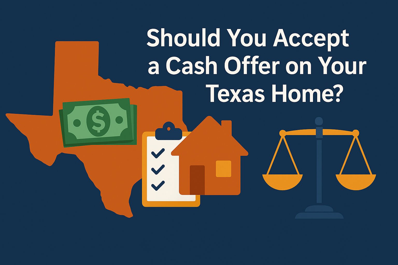 Modern Texas home at dusk—cash vs financed decision guide