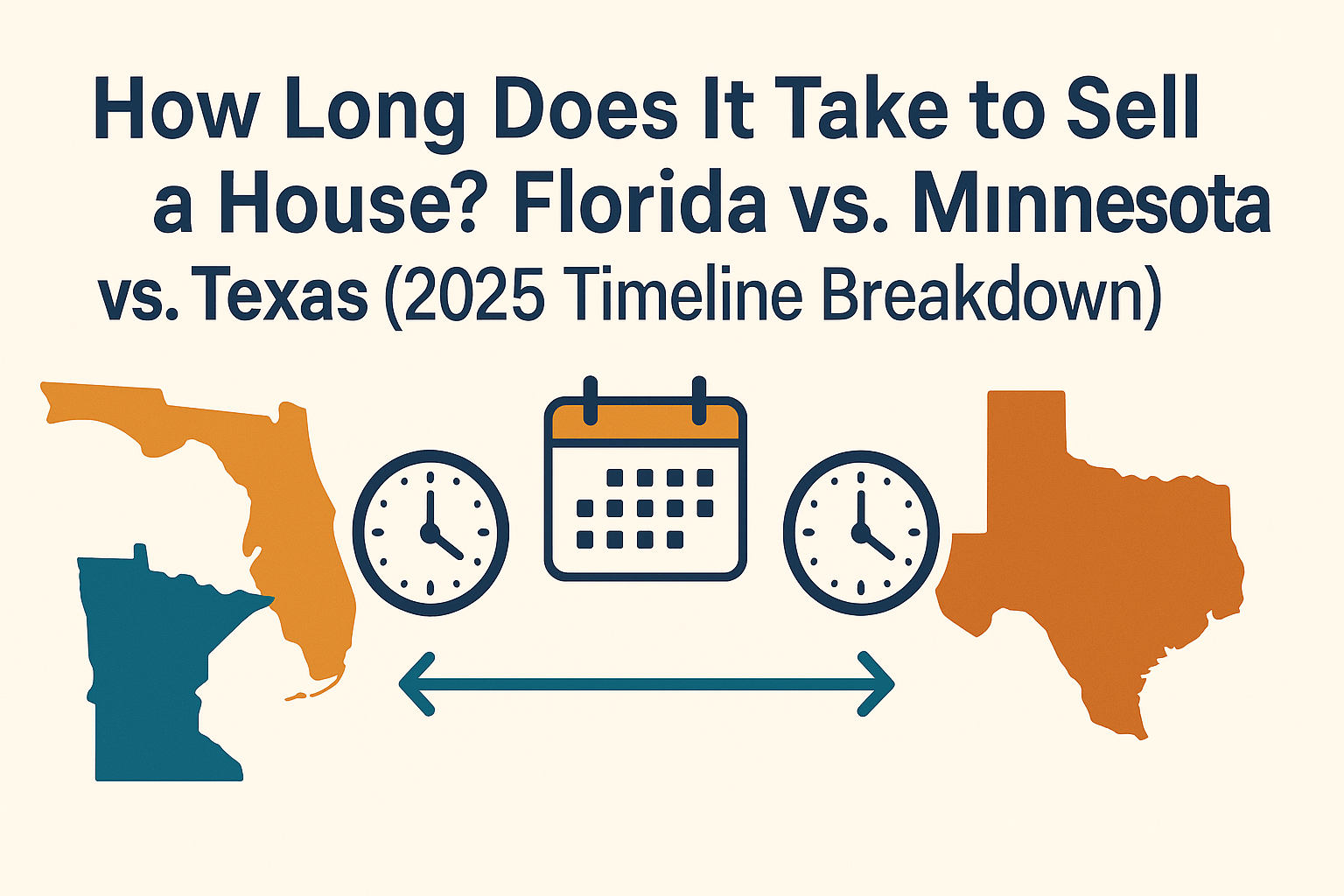 Small infographic style image illustrating time-on-market factors