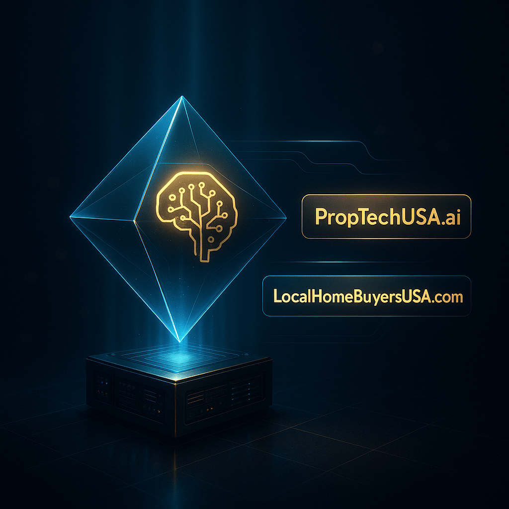 AI-to-Real-Estate flow visualization: data → underwriting → seller options