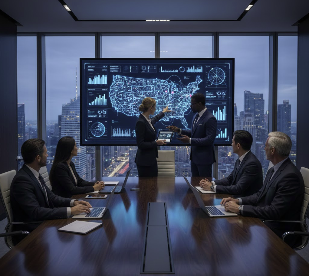 Justin from Local Home Buyers USA speaking with a homeowner