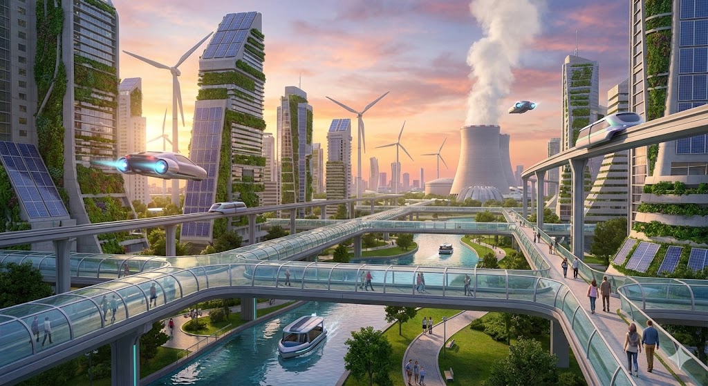 Professional evaluating traditional workflows versus AI-assisted workflows on multiple monitors