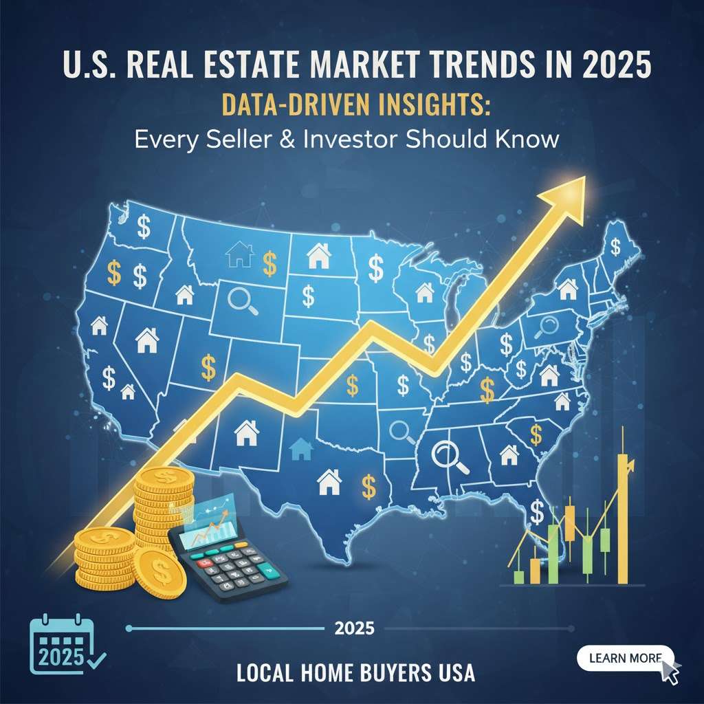 Data-driven dashboard view of the 2025 U.S. housing market with charts and net sheet