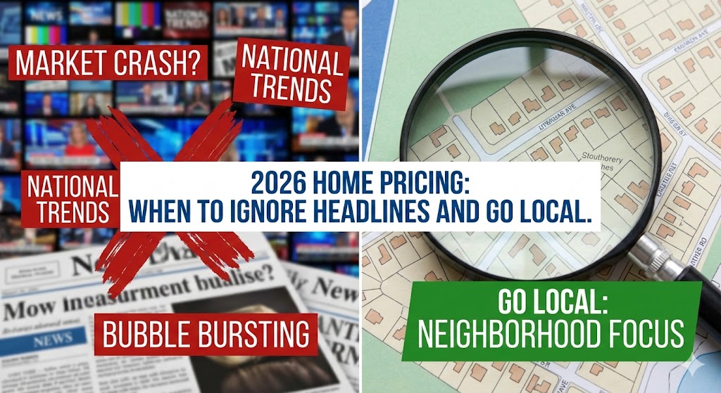 Bloomberg-style local home pricing dashboard with charts and housing data for 2026